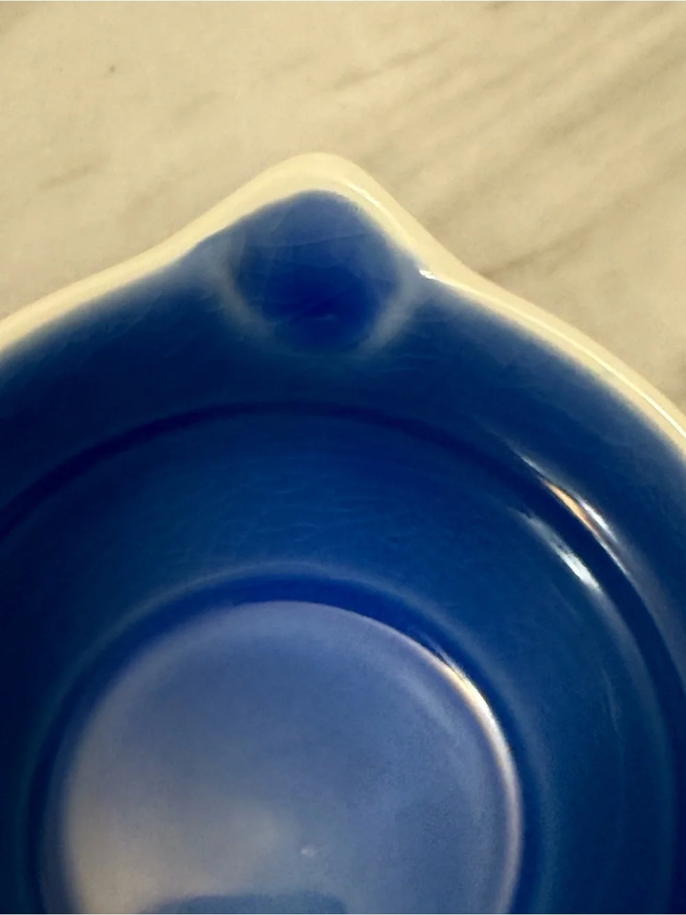 Master Class Ceramic 1 1/2 Cup White Cup With Spout Handle